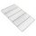 Grill grate for a stainless steel square grill. Size 54x34 cm. Inox and not just chrome!