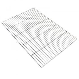   Rozsdamentes grillrács szögletes grillsütőhöz. Mérete 60x40 cm. Inox és nem csak krómozott!