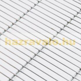   Grillrács rozsdamentes szögletes grillsütőhöz. Mérete 67x40 cm. Inox és nem csak krómozott!