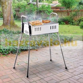   Grillsütő rozsdamentes acél szén grill kivehető lábakkal