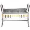 Barbecue stainless steel charcoal grill with removable legs