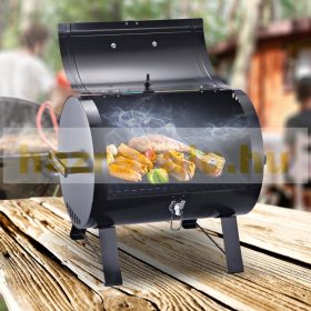   Grillsütő asztallapokhoz, kempingezéshez, piknikhez hőmérővel