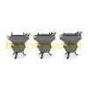Barbecue cast iron charcoal BBQ 35 cm diameter portable grill 
