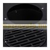 Barbecue cast iron charcoal BBQ 35 cm diameter portable grill 