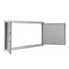 Kétszárnyú kültéri grill szekrényajtó 1067x534 mm rozsdamentes acél süllyesztett telepítés