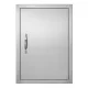 Rozsdamentes acél konyhaszekrény ajtó front 432x610 mm egyajtós kültéri ajtó grillszigethez