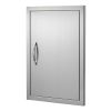 Rozsdamentes acél konyhaszekrény ajtó front 432x610 mm egyajtós kültéri ajtó grillszigethez