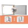Rozsdamentes acél konyhaszekrény ajtó front 610x432 mm egyajtós kültéri ajtó grillszigethez