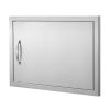 Rozsdamentes acél konyhaszekrény ajtó front 610x432 mm egyajtós kültéri ajtó grillszigethez