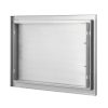 Rozsdamentes acél konyhaszekrény ajtó front 610x432 mm egyajtós kültéri ajtó grillszigethez