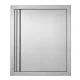 Rozsdamentes acél grillajtó 457x533 mm inox kültéri konyhaajtó süllyesztett grillállomáshoz, kültéri szekrényhez