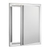 Rozsdamentes acél grillajtó 457x533 mm inox kültéri konyhaajtó süllyesztett grillállomáshoz, kültéri szekrényhez