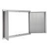 Grillajtó 914x610 mm dupla rozsdamentes acél szekrényajtó süllyesztett fogantyúval kültéri konyhához