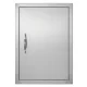 Inox kültéri konyha ajtófront egyszárnyú grillajtó 457x610 mm kültéri rozsdamentes BBQ ajtó állítható nyitásiránnyal