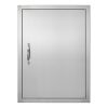 Rozsdamentes acél konyhaszekrény ajtó front 508x686 mm egyajtós kültéri ajtó grillszigethez