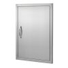Rozsdamentes acél konyhaszekrény ajtó front 508x686 mm egyajtós kültéri ajtó grillszigethez