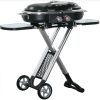 Gas grill folding BBQ grill cart 100x41.6x82.5 cm with 2 burners