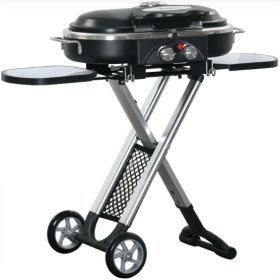   Gázgrill összecsukható BBQ grill kocsi 100x41,6x82,5 cm 2 égővel