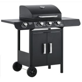   Gázgrill BBQ grill kocsi 110x50x100 cm 3 égővel+1 oldalsó égő