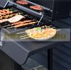 Gázgrill BBQ grill kocsi 125x51x100 cm 4 égővel+1 oldalsó égő