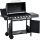 Gas grill BBQ grill cart 135x50x100 cm with 6 burners + 1 side burner