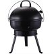 Barbecue grill with openable spherical grill portable charcoal BBQ 