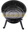 Barbecue grill with openable spherical grill portable charcoal BBQ 