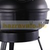 Barbecue grill with openable spherical grill portable charcoal BBQ 