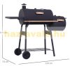 Locomotive grill Smoker grill BBQ oven in the shape of a locomotive