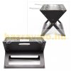 Folding grill portable BBQ 45.5x30x30.5 cm charcoal grill for picnics and camping