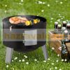 Smoker füstölő grillsütő 3 az 1-ben grill füstölő sütő BBQ 3in1, hal függesztő rúddal