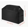 Grillsütő-védőhuzat grilltakaró ponyva 1321 mm kültéri vízálló időjárásálló 600D poliészter grill huzat tépőzáras pántokkal
