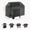 Grillsütő-védőhuzat grilltakaró ponyva 1321 mm kültéri vízálló időjárásálló 600D poliészter grill huzat tépőzáras pántokkal