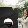 Grillsütő-védőhuzat grilltakaró ponyva 1321 mm kültéri vízálló időjárásálló 600D poliészter grill huzat tépőzáras pántokkal