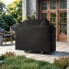 Grill védőhuzat 1473 mm vízálló, időjárásálló, tartós 600D poliészter grill takaró tépőzáras pántokkal