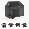 Grill védőhuzat 1473 mm vízálló, időjárásálló, tartós 600D poliészter grill takaró tépőzáras pántokkal