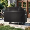 Grill védőhuzat 1651 mm vízálló időjárásálló, tartós 600D poliészter tépőzáras pántokkal