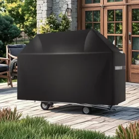   Grill védőhuzat 1651 mm vízálló időjárásálló, tartós 600D poliészter tépőzáras pántokkal