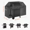 Grill védőhuzat 1651 mm vízálló időjárásálló, tartós 600D poliészter tépőzáras pántokkal