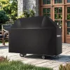 Grilltakaró 1219 mm kültéri grill takaró ponyva vízálló időjárásálló, tartós 600D poliészter tépőzáras pántokkal grill védőhuzat 