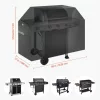 Grilltakaró 1219 mm kültéri grill takaró ponyva vízálló időjárásálló, tartós 600D poliészter tépőzáras pántokkal grill védőhuzat 