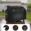 Grilltakaró 1219 mm kültéri grill takaró ponyva vízálló időjárásálló, tartós 600D poliészter tépőzáras pántokkal grill védőhuzat 