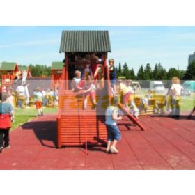 Sportpálya esésvédő gumilap 30mm vastag több színben 1000x1000mm négyzet osztott mintás gumiburkolat