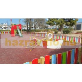 Sportpálya esésvédő gumilap 40mm vastag több színben 1000x1000mm négyzet osztott mintás gumiburkolat