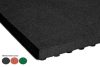 Sports field, playground fall protection rubber sheet in black, green, red 60 mm thick 1000x1000 mm square split pattern rubber covering HIC=2.0 m