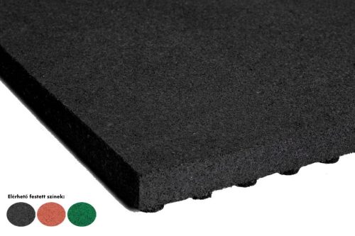 Sportpálya esésvédő gumilap 60mm vastag több színben 1000x1000mm négyzet osztott mintás gumiburkolat