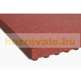 Sportpálya esésvédő gumilap 60mm vastag több színben 1000x1000mm négyzet osztott mintás gumiburkolat