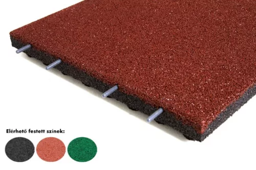 Játszótéri esésvédő gumilap összekötő rendszer 40mm vastag  500x500mm