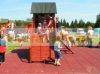 Sports field red, black, green playground fall protection rubber sheet with split pattern in size 40x500x500 mm