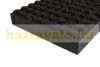 Playground fall protection rubber sheet in black, red, green, 80 mm thick, 500x500 mm square (HIC=2.6 m)